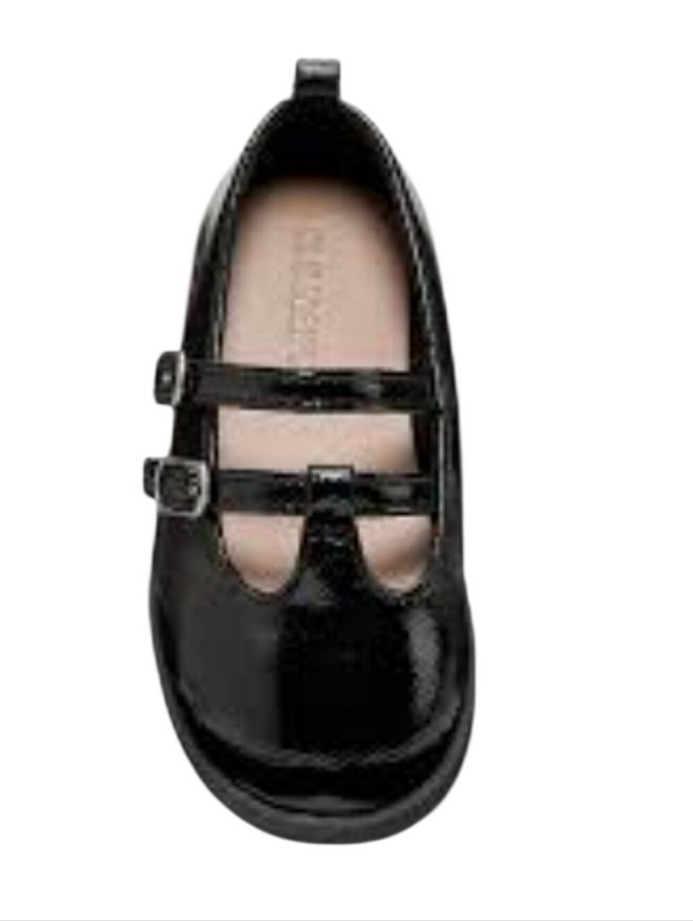Old Navy Girls Black Shiny Patent Faux-Leather Double-Buckle Mary Janes Size 11